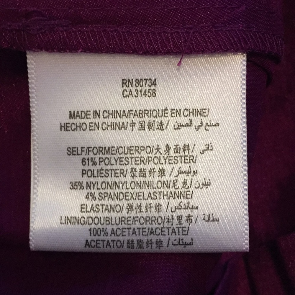 NWOT purple maxandcleo BCBG strapless mini dress - Picture 8 of 8
